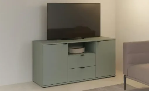 TV-Lowboard Gannano | Salbeigrün | Möbel Höffner