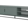 TV-Lowboard Linera | Grün, matt | Möbel Höffner