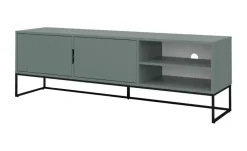 TV-Lowboard Linera | Grün, matt | Möbel Höffner