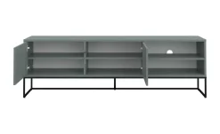 TV-Lowboard Linera | Grün, matt | Möbel Höffner