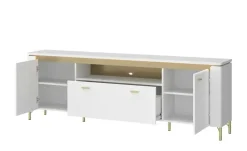 TV-Lowboard mit Softclose Losini | Weiß | Möbel Höffner