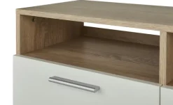 TV-Lowboard Rana | Weiß, Eiche Sonoma (Nachbildung)