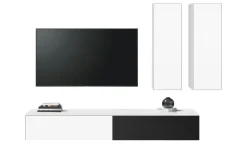 TV-Lowboard Stream Premium | Weiß, Schwarz | Höffner