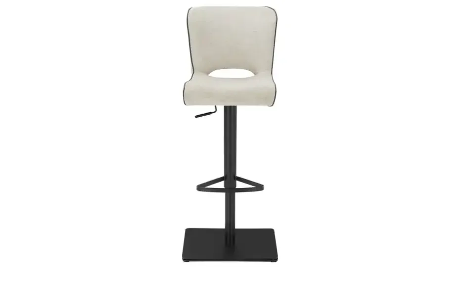 uno Barhocker in meliertem Webstoff Guido | Beige