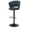uno Barhocker mit bequemer Rückenlehne Gerrit | Petrol
