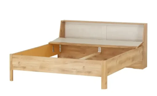 uno Bettgestell mit Bettkasten Keva | Bettgestell ohne Nachtkommoden und Beleuchtung, 180 cm
