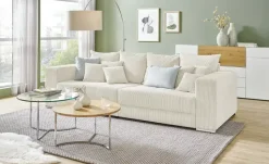 uno Bigsofa aus Cordstoff Ricardo | Creme | Höffner