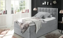 uno Boxbett mit Bettkasten Alaska  | Grau, 120 cm