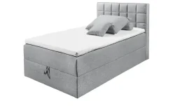 uno Boxbett mit Bettkasten Alaska  | Grau, 120 cm