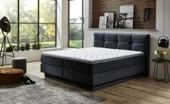 uno Boxspringbett Chicago | Blau, 160 cm | Höffner