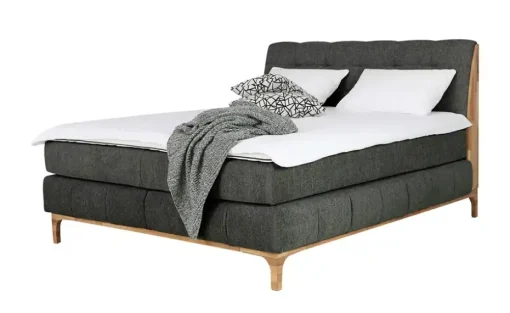 uno Boxspringbett Kaisa | Grau, 160 cm | Möbel Höffner