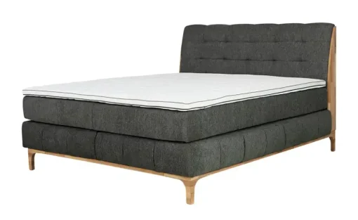 uno Boxspringbett Kaisa | Grau, 160 cm | Möbel Höffner