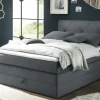 uno Boxspringbett mit Bettkasten Clay | Anthrazit