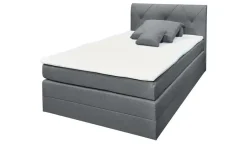 uno Boxspringbett mit Bettkasten Clay | Anthrazit