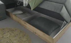 uno Boxspringbett mit Bettkasten Nox | Dunkelgrau