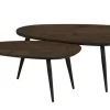 uno Couchtisch 2er-Set XL Dortmund | Mango (Nachbildung), Dunkelbraun