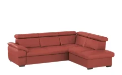 uno Ecksofa aus Echtleder Town | Rot, rechts | Höffner