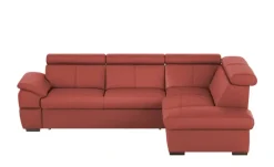 uno Ecksofa aus Echtleder Town | Rot, rechts | Höffner