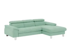 uno Ecksofa aus Velours Micky | Türkis, rechts