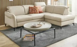 uno Ecksofa Basel | Ecru, rechts | Möbel Höffner