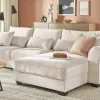 uno Ecksofa beidseitig montierbar Angelina groß | Creme