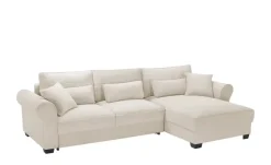 uno Ecksofa beidseitig montierbar Angelina groß | Creme