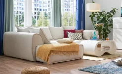 uno Ecksofa beidseitig montierbar London | Creme