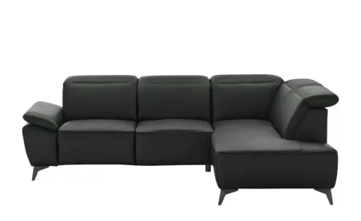 uno Ecksofa Belfast | Schwarz, Grundfunktion | Höffner