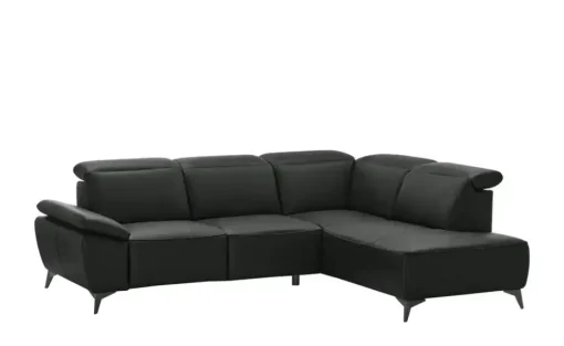 uno Ecksofa Belfast | Schwarz, Grundfunktion | Höffner