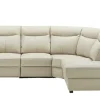 uno Ecksofa Leder und Kunstleder Barcelona | Beige, rechts