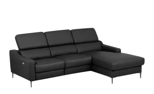 uno Ecksofa Malmo | Schwarz, rechts | Möbel Höffner