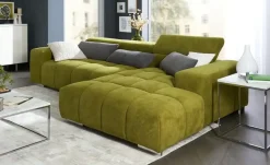 uno Ecksofa Origo | Grün, rechts | Möbel Höffner