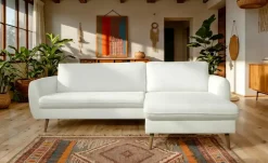 uno Ecksofa Salma | Weiß, rechts | Möbel Höffner