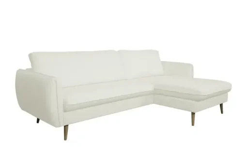 uno Ecksofa Salma | Weiß, rechts | Möbel Höffner