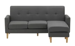 uno Ecksofa variabler Hocker Halvar | Dunkelgrau