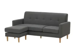 uno Ecksofa variabler Hocker Halvar | Dunkelgrau