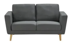 uno Einzelsofa aus Mikrofaser Scandi 2223 | 2, Dunkelgrau