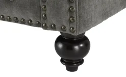 uno Einzelsofa Chesterfield Stoff | Grau, 3 | Höffner