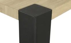 uno Esstisch Sandwich | Eiche (Nachbildung), Hellbraun, 4-Fußgestell (seitl,montiert)