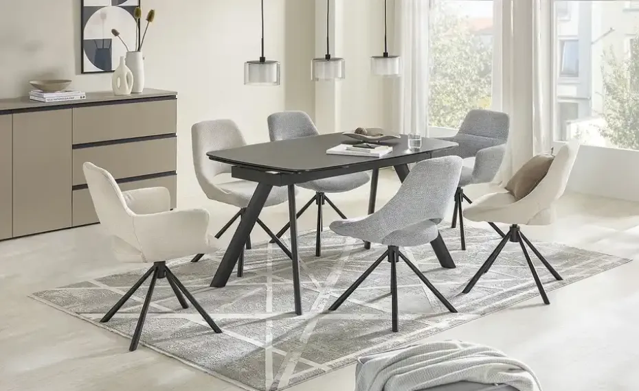 uno Esszimmerstuhl  drehbar Debby | Beige, Drehfunktion