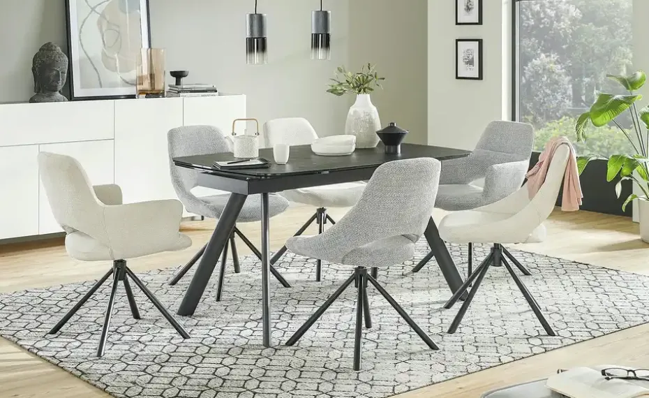 uno Esszimmerstuhl  drehbar Debby | Beige, Drehfunktion