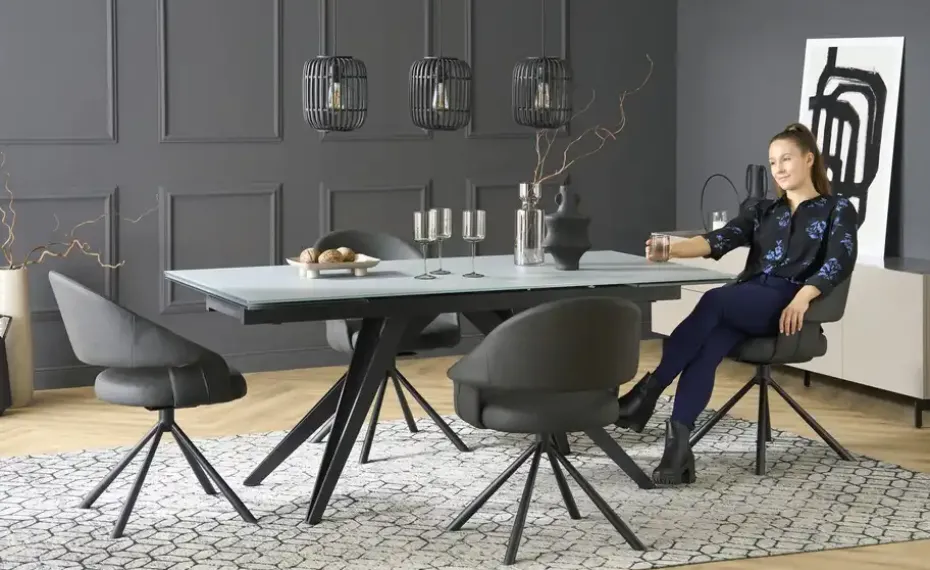 uno Esszimmerstuhl drehbar Lena 2 | Anthrazit | Höffner