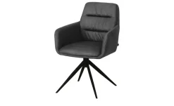uno Esszimmerstuhl Paco | Anthrazit, Armlehne, Drehfunktion