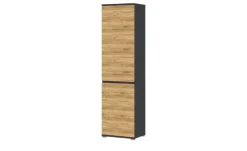 uno Garderobenschrank Lennox | Eiche (Nachbildung), Anthrazit