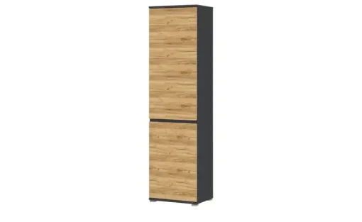 uno Garderobenschrank Lennox | Eiche (Nachbildung), Anthrazit