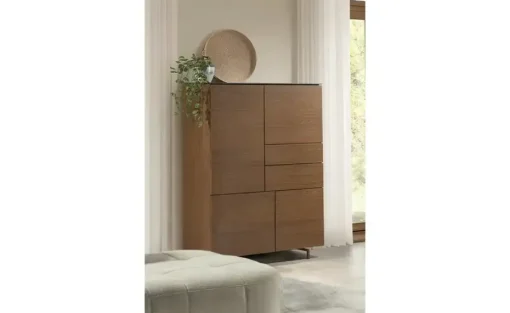 uno Highboard Stone | ohne Schubladenabsetzung