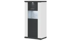 uno Highboard  Titan | Weiß, Graphit, links | Höffner