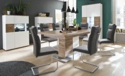 uno Highboard Zypern | Glaseinsatz rechts, ohne