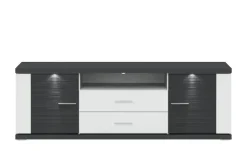 uno Lowboard  Titan | Weiß, Graphit, 180 cm | Höffner