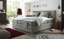 uno Motor-Boxspringbett  Manolo | Hellgrau | Höffner